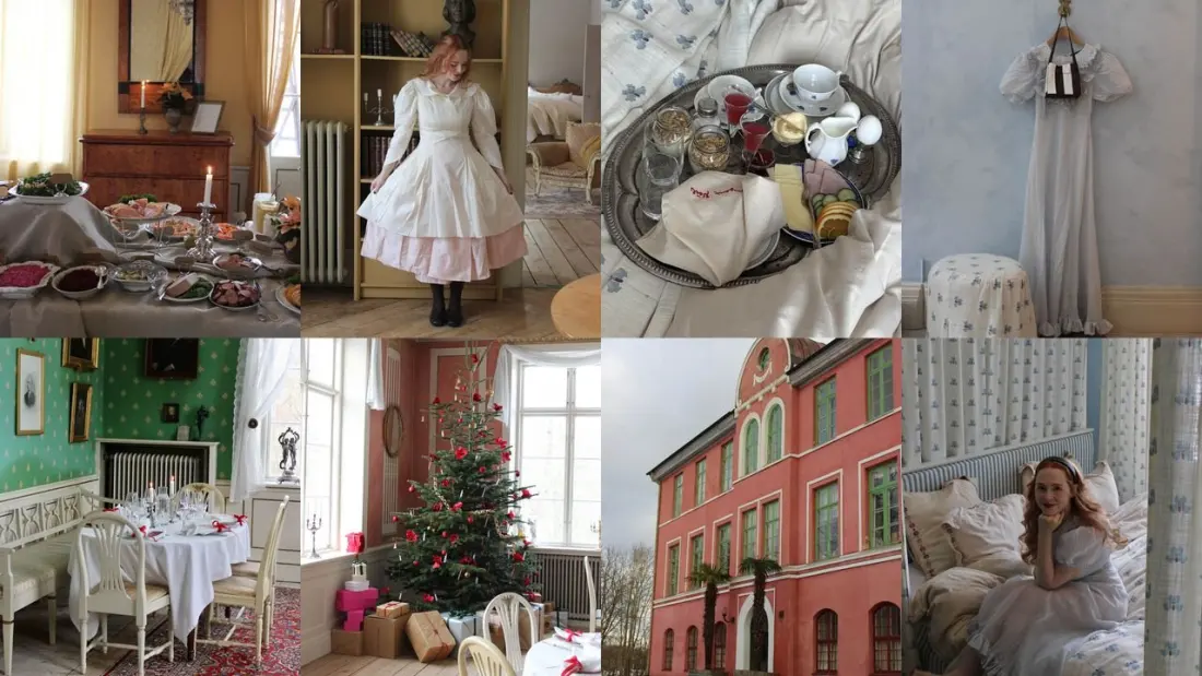 Hoby Kulle Herrgård: the pink Swedish manor where Christmas feels like a rom-com