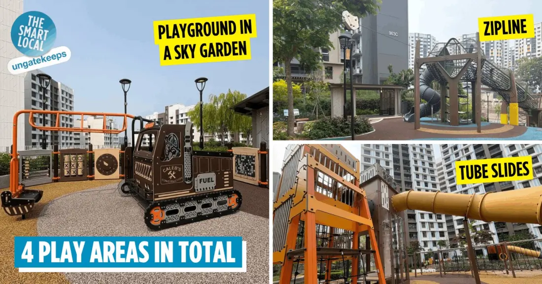 Singapore's Tampines GreenEmerald Lets Kids Play At Being Crane Operators, For Free