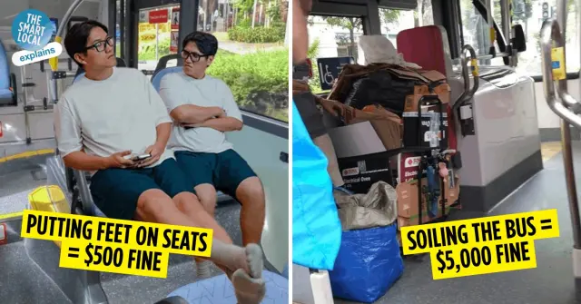 Feet on the Seat Could Cost You $500: Singapore's Public Bus Rules, Explained
