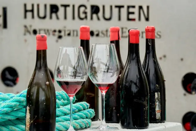 Hurtigruten has been ageing Barolo on the Arctic seabed - and you can taste it onboard