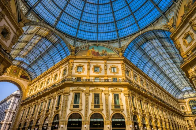 Prada's Milan flagship is now an eight-floor shopping, art and pastry stop in the Galleria