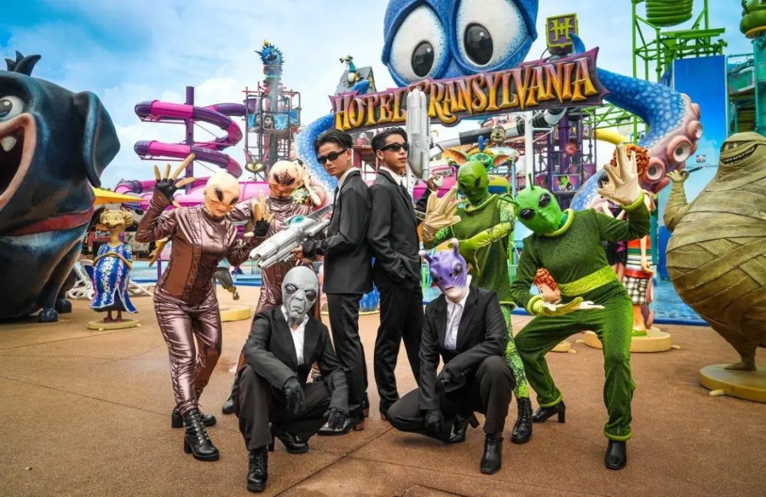 Aliens take over Bangkok's movie-theme water park this Halloween