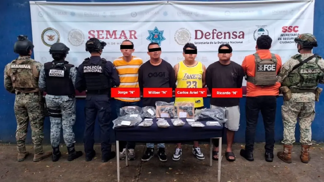 Cancun police round up four suspects in string of armed robberies