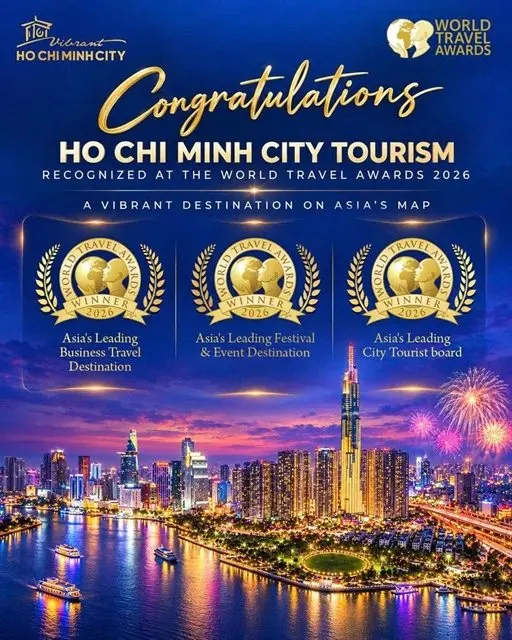Ho Chi Minh City racks up three more Asian travel titles at 2026 World Travel Awards