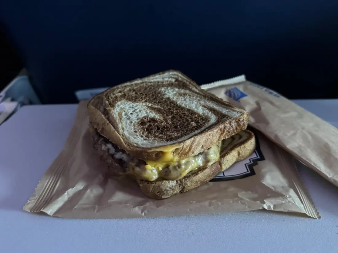 United's $12 Jeff Mauro Patty Melt: Great Beef, Let Down by the Bread