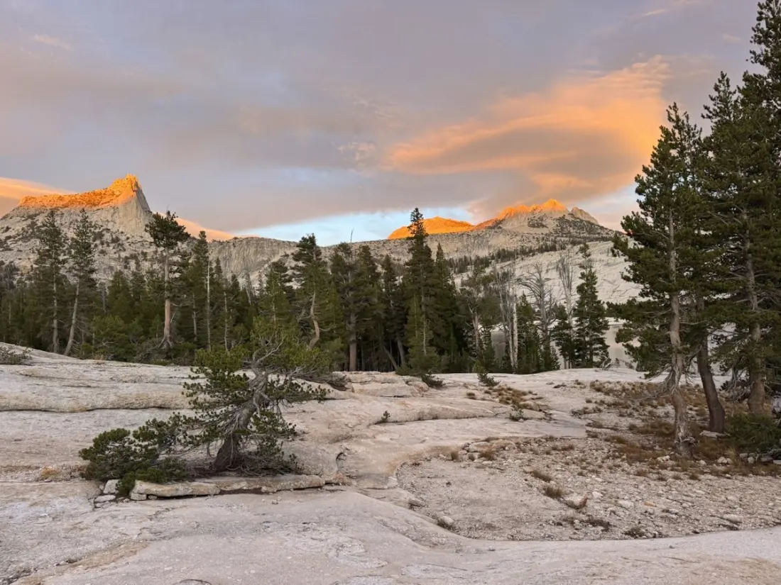 Day Two on the John Muir Trail: Sunrise at Cloud's Rest and a Trail-Magic Reunion