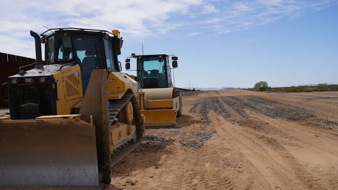 Border Wall Construction Rips Through a 7,000-Year-Old Desert Carving in Arizona