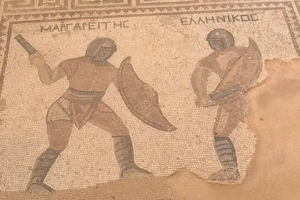 The 3rd-Century Mosaic at Kourion That Names Cyprus's Gladiators