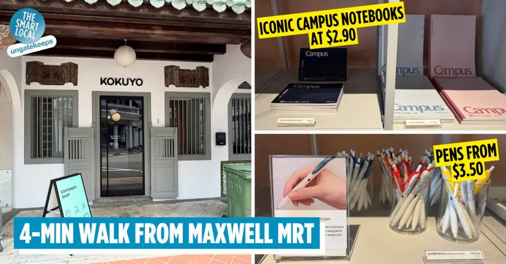 KOKUYO opens its first Singapore store in Ann Siang — pens, clever gadgets and $2.90 notebooks inside