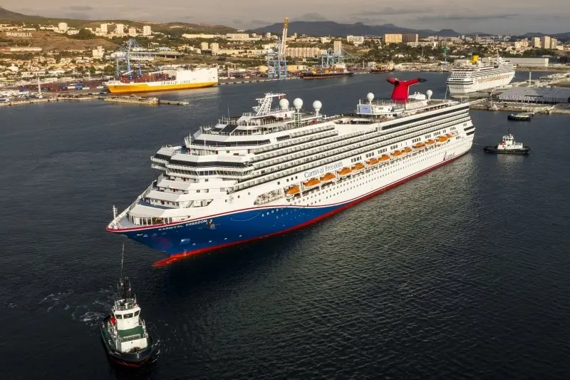 Carnival Freedom Sails Again After 35-Day French Drydock, With a New Funnel